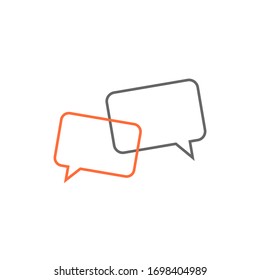bubble speech sign icon vector illustration logo template