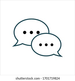 bubble speech sign icon vector illustration logo template