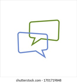 bubble speech sign icon vector illustration logo template