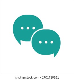 símbolo de voz de burbuja icono ilustración vectorial plantilla de logotipo