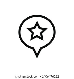 bubble speech  and star icon vector.design trendy style