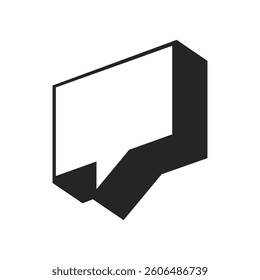 Bubble speech symbol vector template