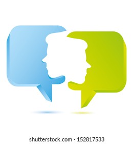 bubble speech, talk concept