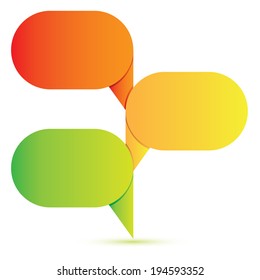 bubble speech template, process diagram