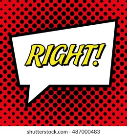 bubble speech text retro graphic