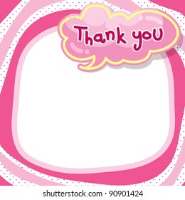 bubble speech - thank you