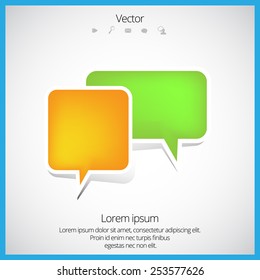 Bubble speech vector
