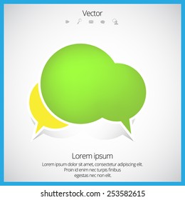 Vector de voz de burbuja 