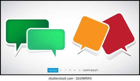 Bubble speech vector