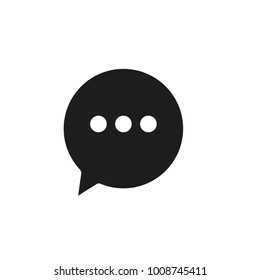bubble speech vector icon 
