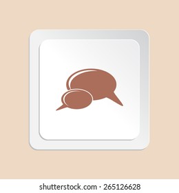 Bubble speech vector icon 