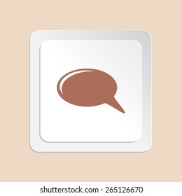 Bubble speech vector icon 