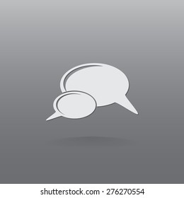 Bubble speech vector icon 