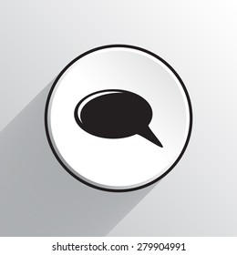 Bubble speech vector icon 