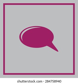 Bubble speech vector icon 