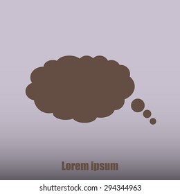 Bubble speech vector icon 