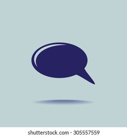 Bubble speech vector icon 