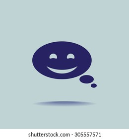 Bubble speech vector icon 