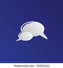 Bubble speech vector icon 