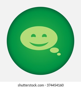 Bubble speech vector icon 
