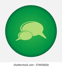 Bubble speech vector icon 