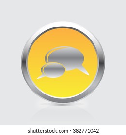 Bubble speech vector icon 