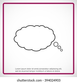 Bubble speech vector icon