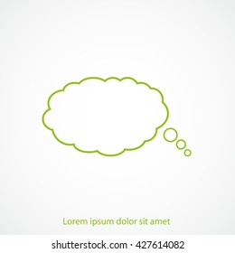 Bubble speech vector icon
