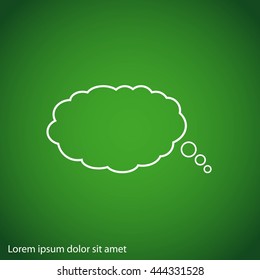 Bubble speech vector icon
