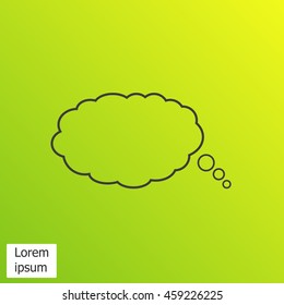Bubble speech vector icon
