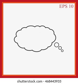 Bubble speech vector icon