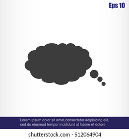 Bubble speech vector icon