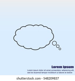 Bubble speech vector icon