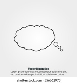 Bubble speech vector icon