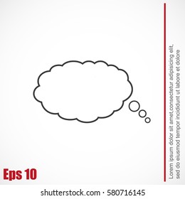 Bubble speech vector icon