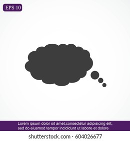 Bubble speech vector icon