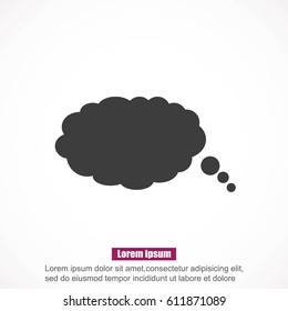 Bubble speech vector icon