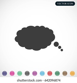 Bubble speech vector icon