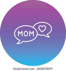 Bubble Speech vector icon. Can be used for printing, mobile and web applications.