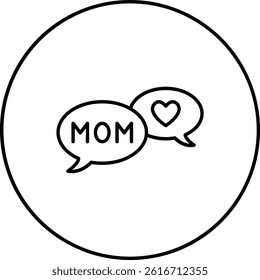 Bubble Speech vector icon. Can be used for printing, mobile and web applications.