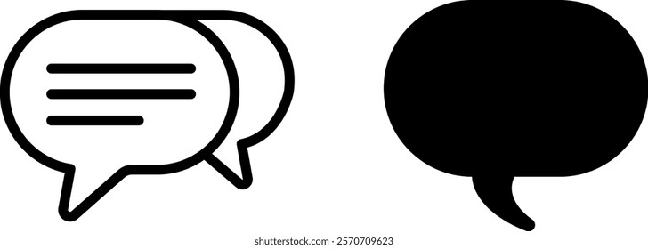 "Bubble Speech Vector Icon Set: Expressive and Conversational Designs for Communication, Dialogue, and Messaging Projects"