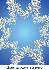 bubble star - vector