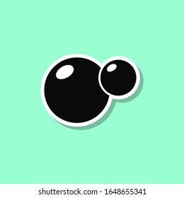Icono de estilo adhesivo de burbujas. Línea delgada, contorno, glifo, vectores planos de lavado para ui y ux, sitio web o aplicación móvil