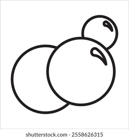 Bubble stock icon outline vector