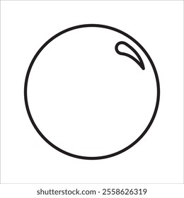 Bubble stock icon outline vector
