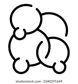 Textfeld Support Chat-Symbol-Umrandungsvektor. Anruf des Kunden. Hilfe im Zentrum