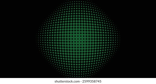 Bubble swelling as mountain. Hill, spherical protrusion. Hemisphere from dots.. Particle points dimension sound wave. Part of sphere effect polar hill globe surface. Big data flow calculation.