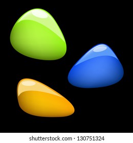 Bubble symbol vector background object icon collection for message design