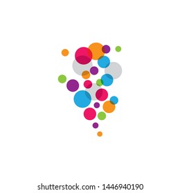 Bubble symbol vector icon illustration