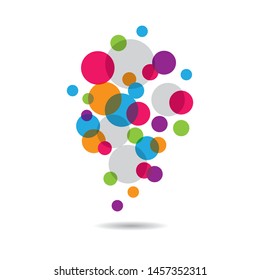 Bubble symbol  vector icon illustration